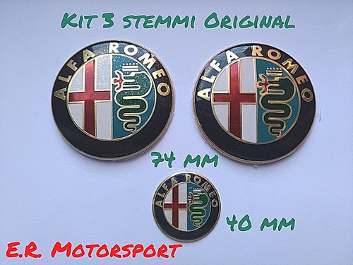 Kit stemmi 74mm 40mm - 3, +