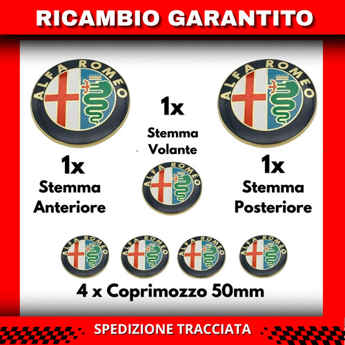 Kit fregio stemma alfa romeo - kit,