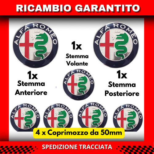 Kit fregio stemma alfa romeo - kit,