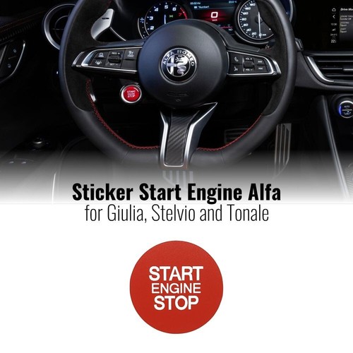 Adesivi start engine - engine, per