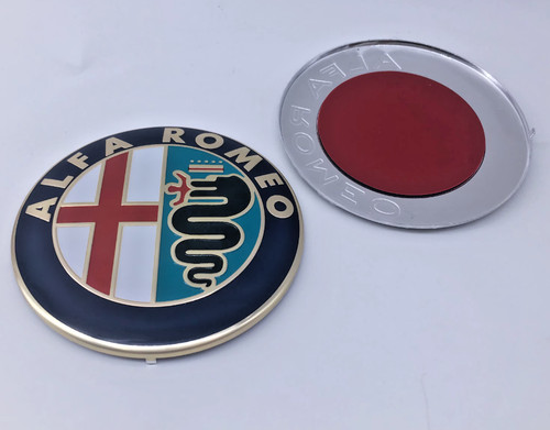 2pcs stemma alfa romeo emblem - romeo,